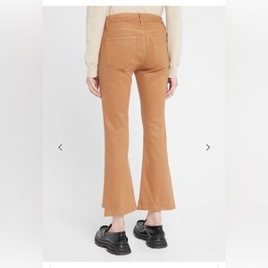 NWT FRAME Le Crop Mini Boot Step Hem Coated Jeans